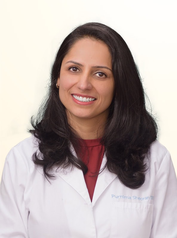 Portrait of Dr. Purnima Sheoran, dentist and practice owner at Mai Dental Care in Santa Maria, CA.